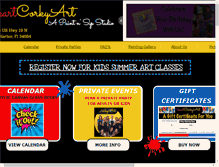 Tablet Screenshot of iheartcorkyart.com